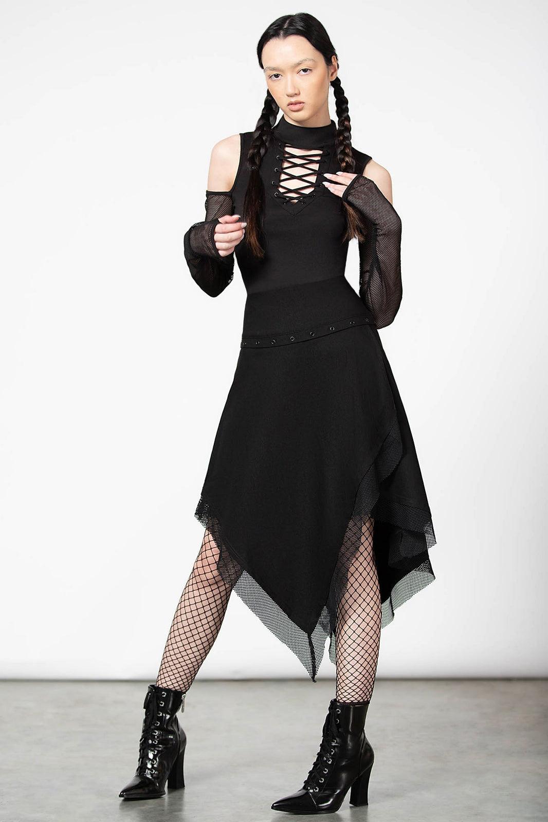 Catryna Asymmetric Skirt - skirts - VampireFreaks - Killstar