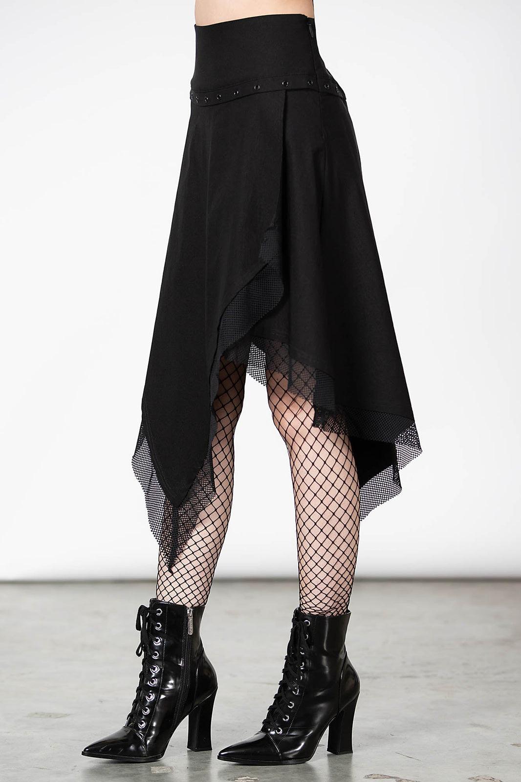 Catryna Asymmetric Skirt - skirts - VampireFreaks - Killstar