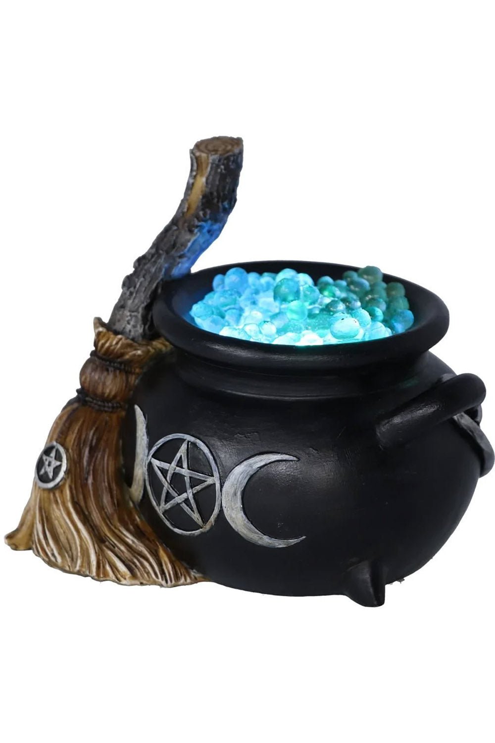 Cauldron with Broom - housewares - VampireFreaks - Pacific Giftware