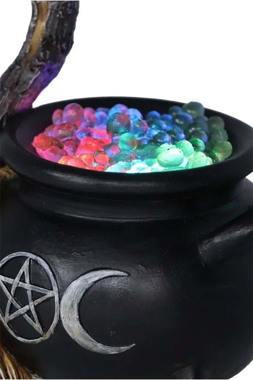 Cauldron with Broom - housewares - VampireFreaks - Pacific Giftware