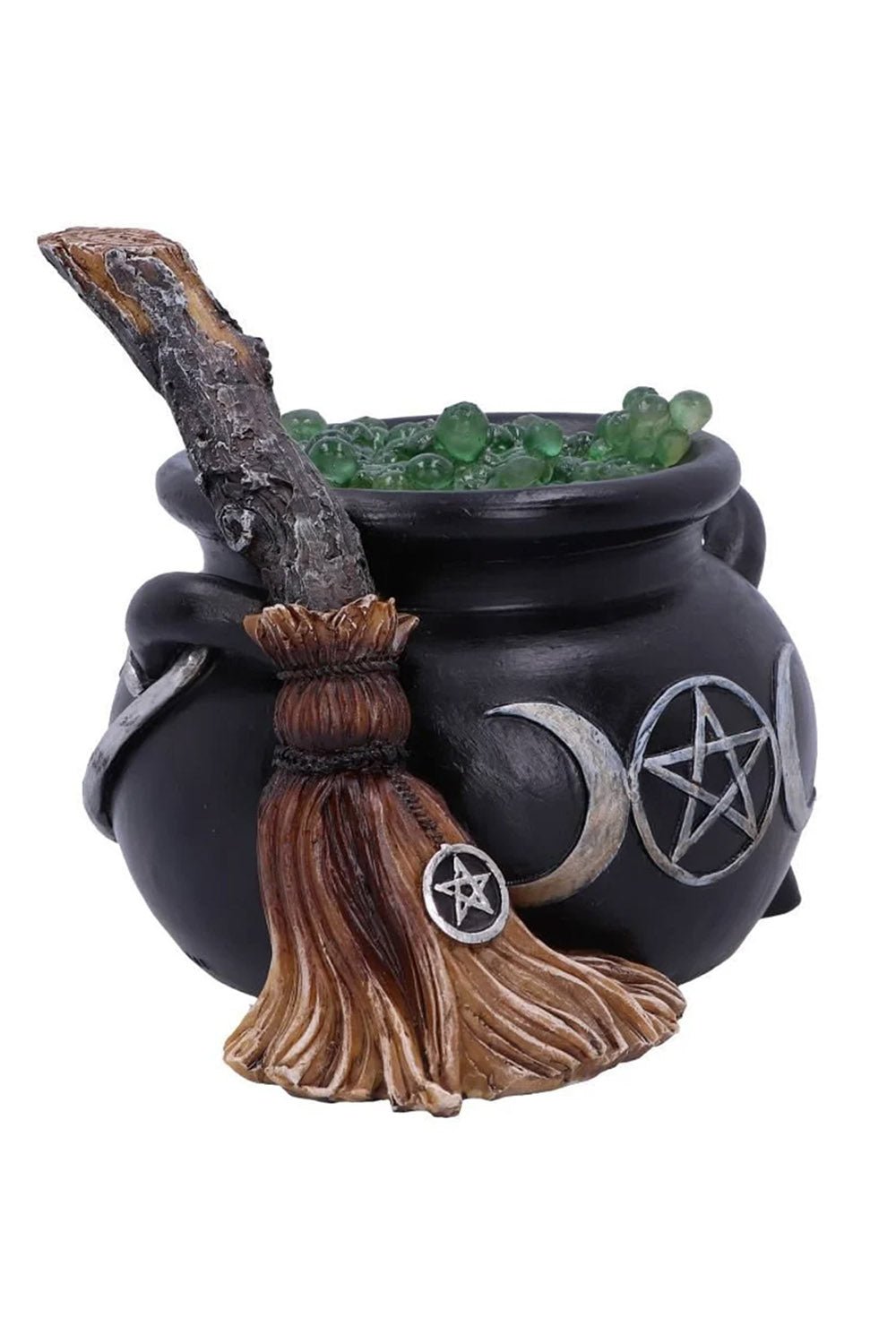 Cauldron with Broom - housewares - VampireFreaks - Pacific Giftware