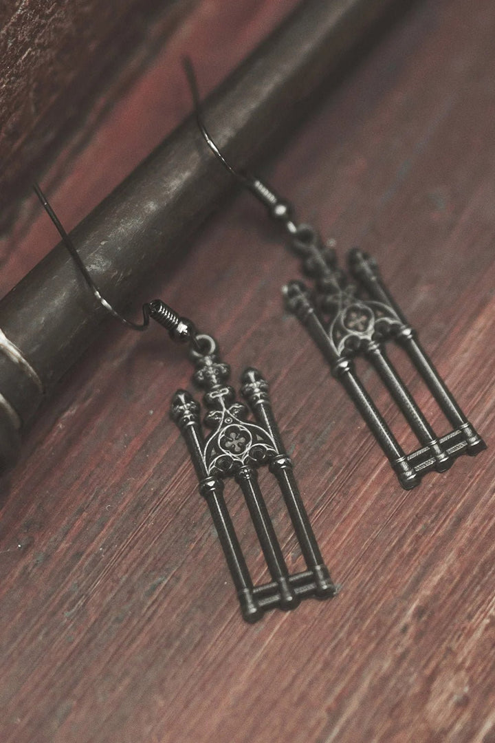 Cemetery Gates Earrings - jewelry - VampireFreaks - The Pretty Cult