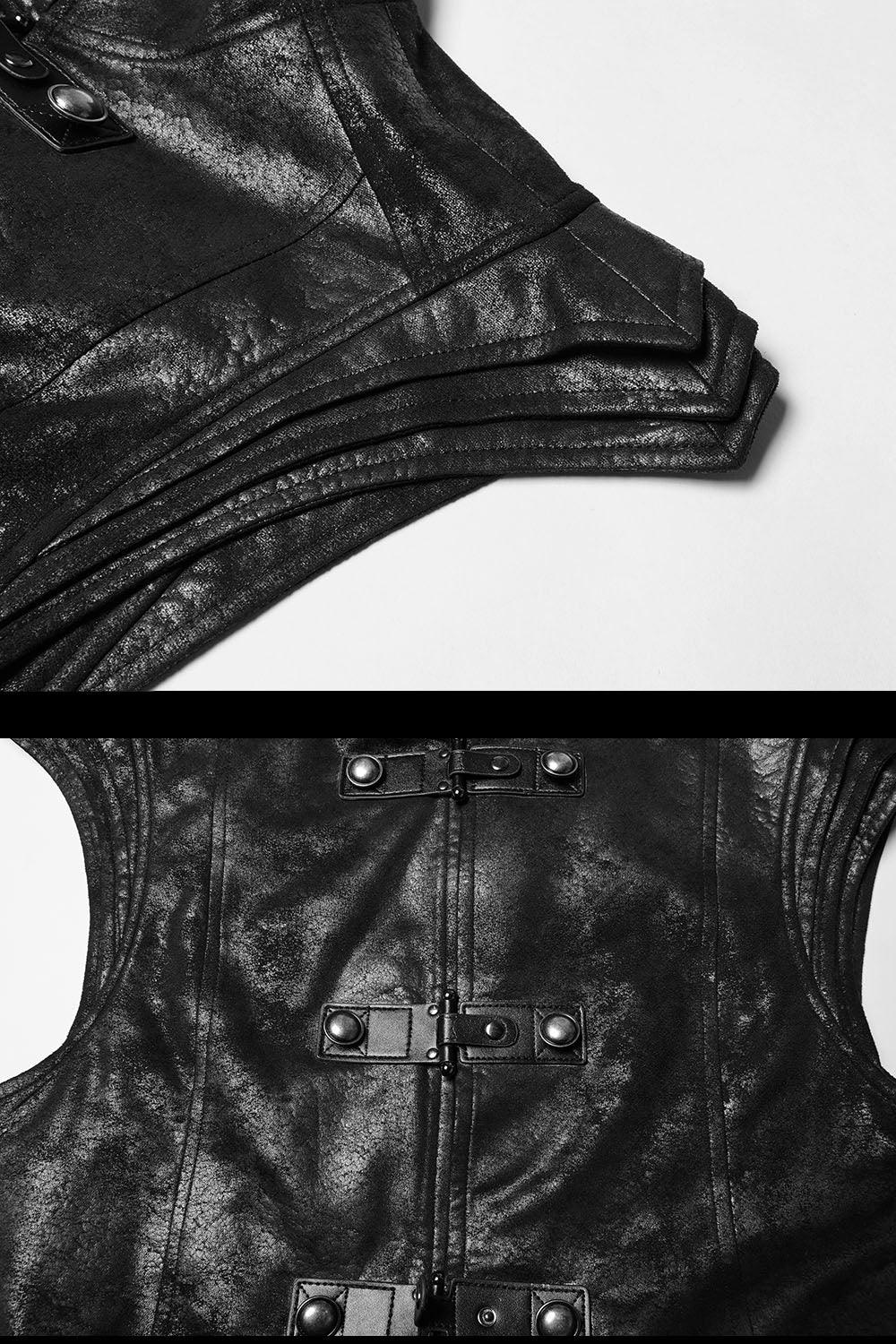 Cenobyte Sleeveless Trench Coat - mens outerwear - VampireFreaks - Punk Rave