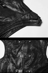 Cenobyte Sleeveless Trench Coat - mens outerwear - VampireFreaks - Punk Rave