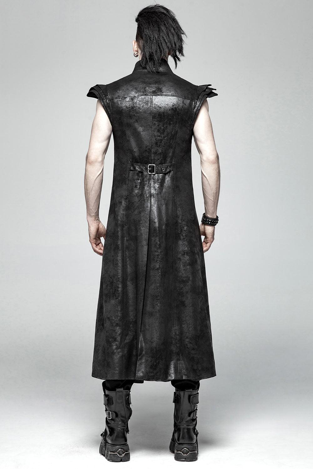 Cenobyte Sleeveless Trench Coat - mens outerwear - VampireFreaks - Punk Rave