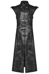 Cenobyte Sleeveless Trench Coat - mens outerwear - VampireFreaks - Punk Rave