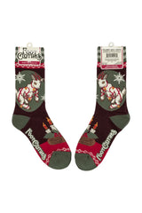 Yule goat holiday crew socks