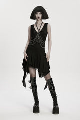 grunge goth body harness