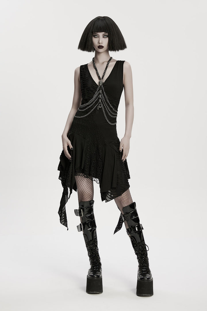 grunge goth body harness