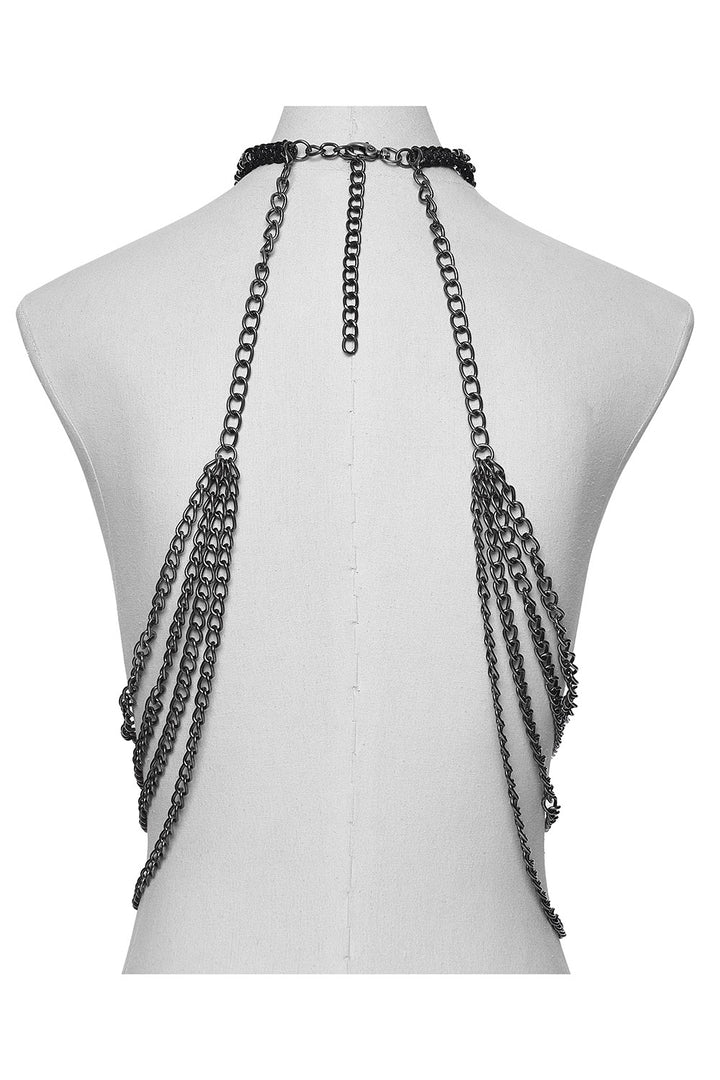 halterneck chain harness
