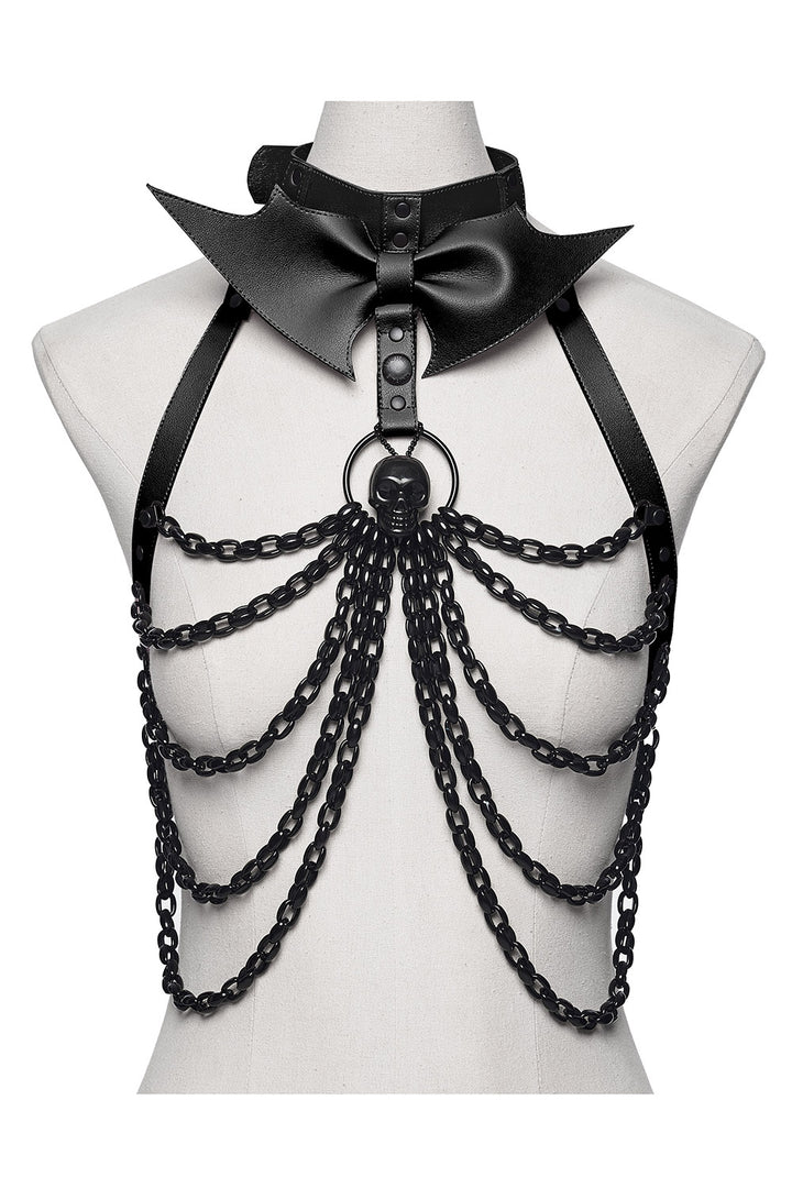 o-ring chained gothic chain harness