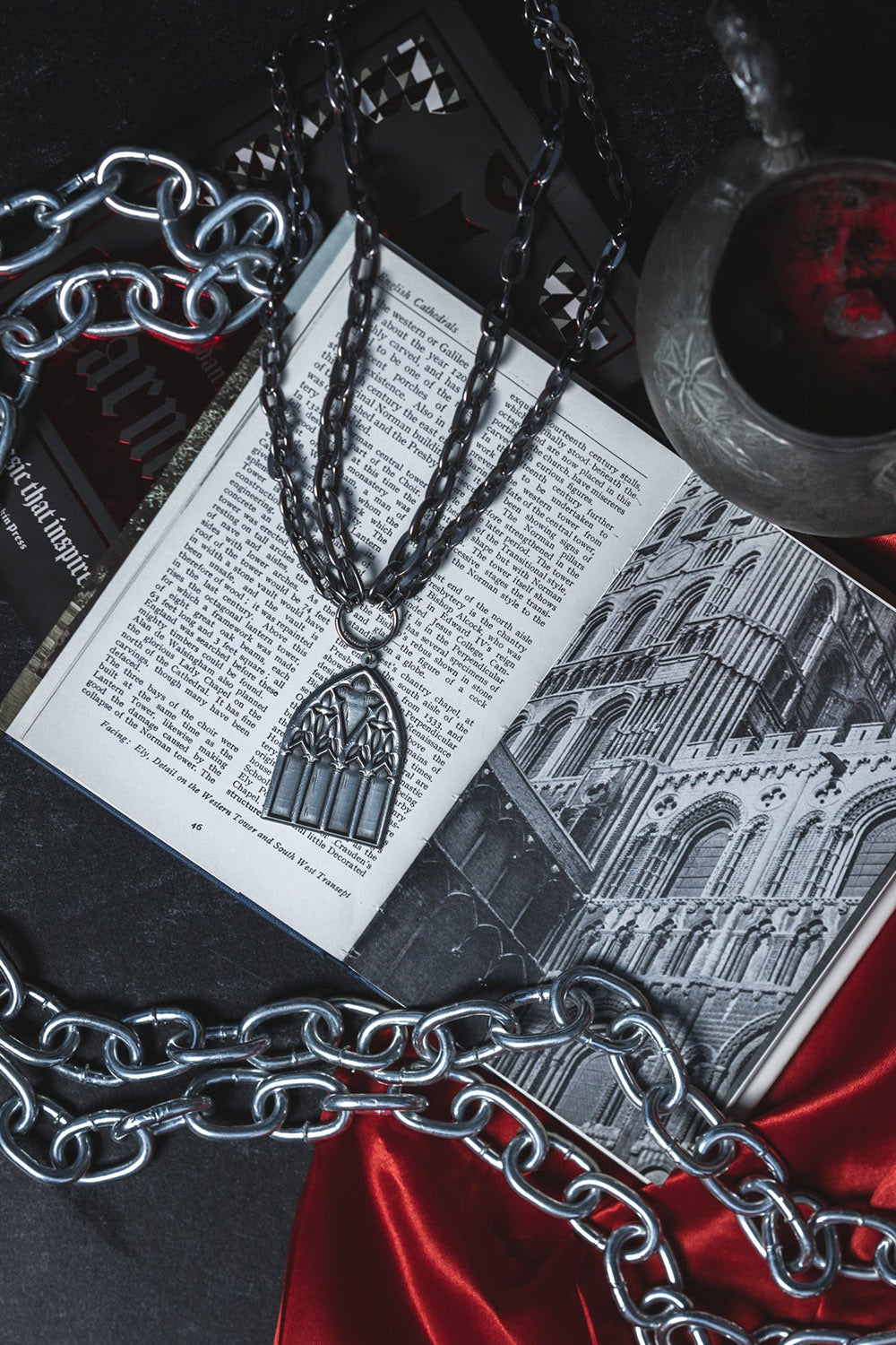 gothic church necklace by the pretty cult