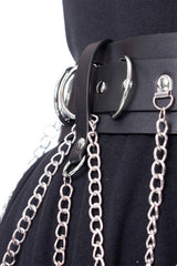 vegan leather studded punk belt