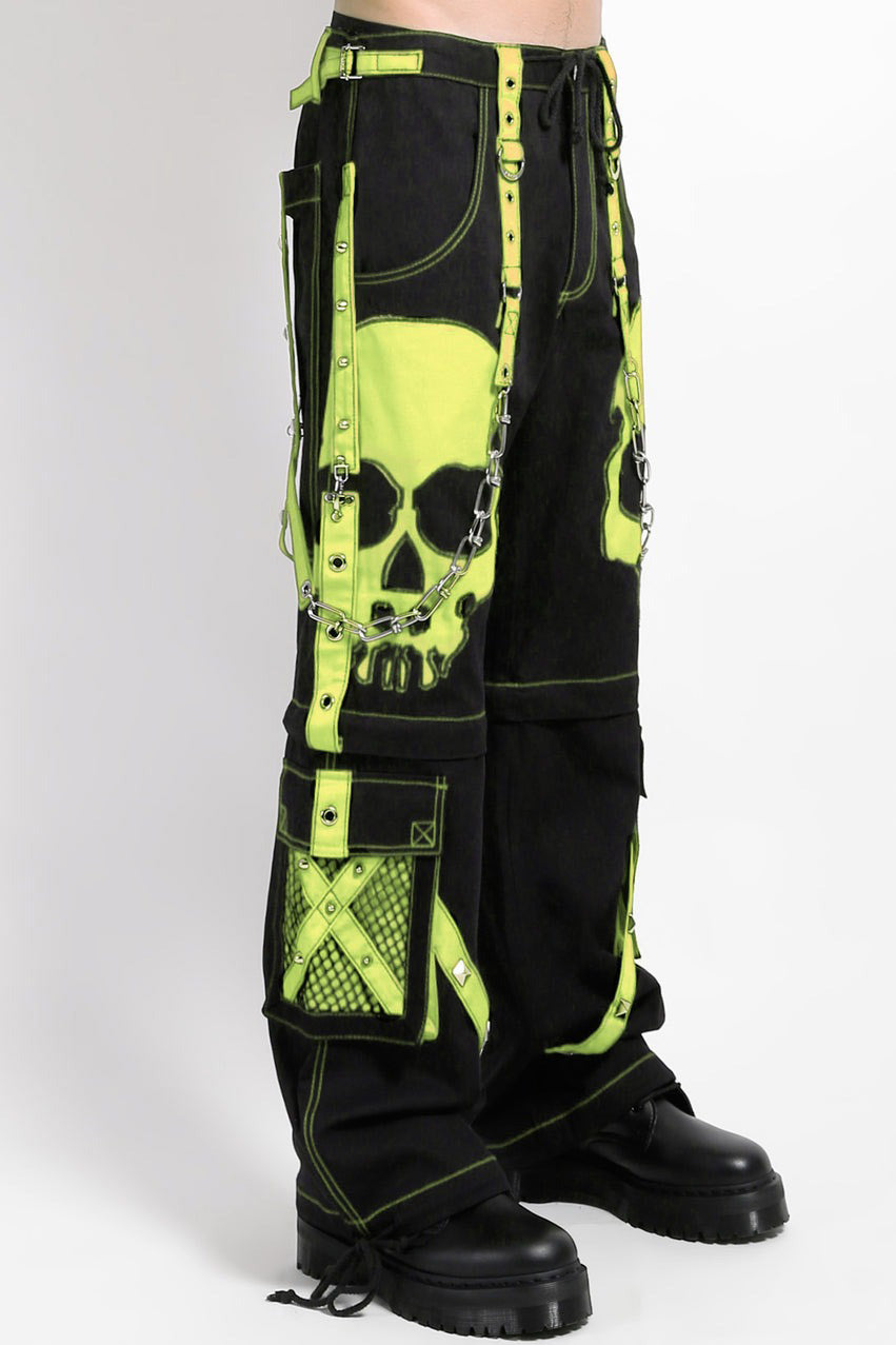 skull punk pants