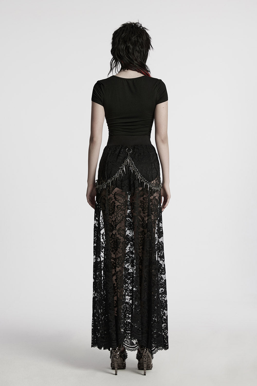 maxi lace long skirt
