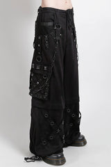 mens gothic tripp NYC baggy cargo pants with chains 