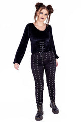 Chantira Pants [BLACK] - VampireFreaks - Poizen Industries