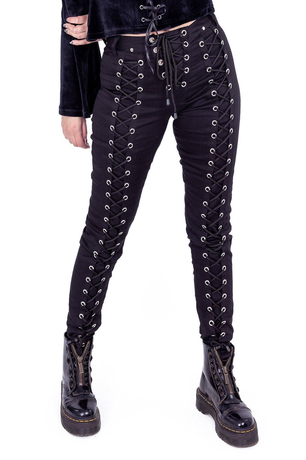 Chantira Pants [BLACK] - VampireFreaks - Poizen Industries