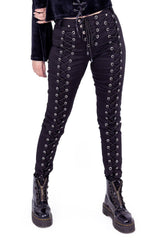 Chantira Pants [BLACK] - VampireFreaks - Poizen Industries