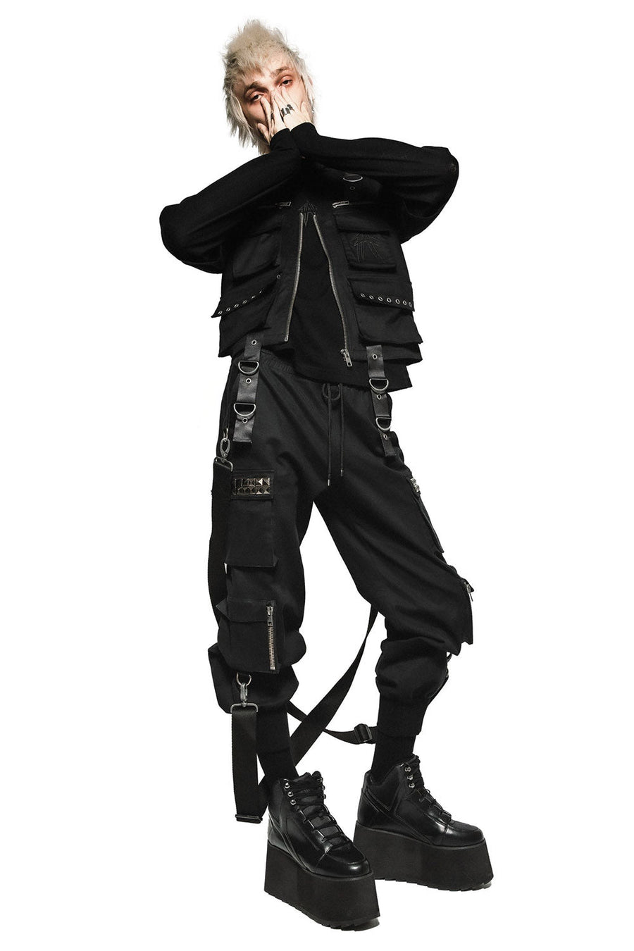 Chaos Cargo Pants [Unisex] - mens pants - VampireFreaks - Fan All Flames