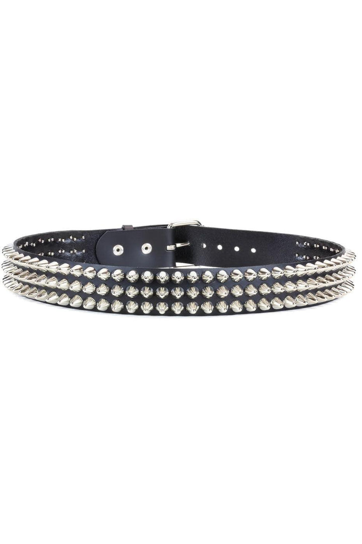 Chaos Cone Stud Belt [3 Rows] - belts - VampireFreaks - Funk Plus