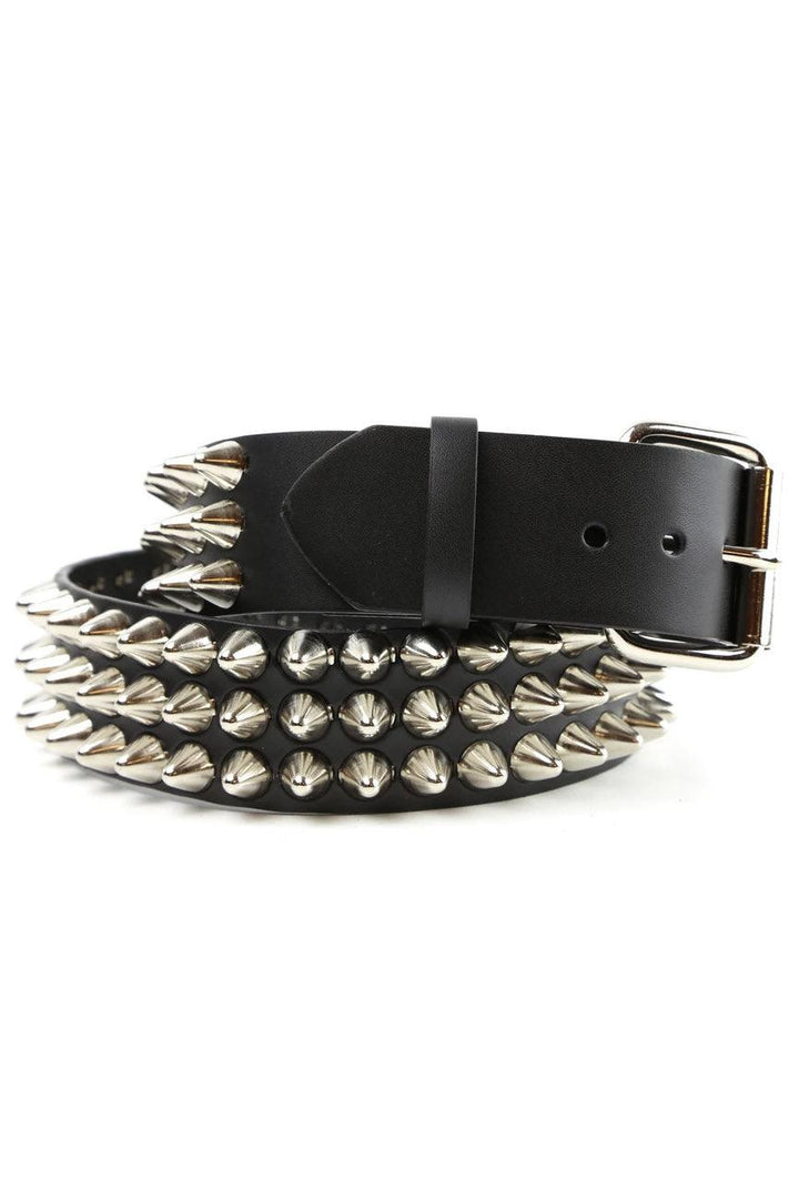 Chaos Cone Stud Belt [3 Rows] - belts - VampireFreaks - Funk Plus