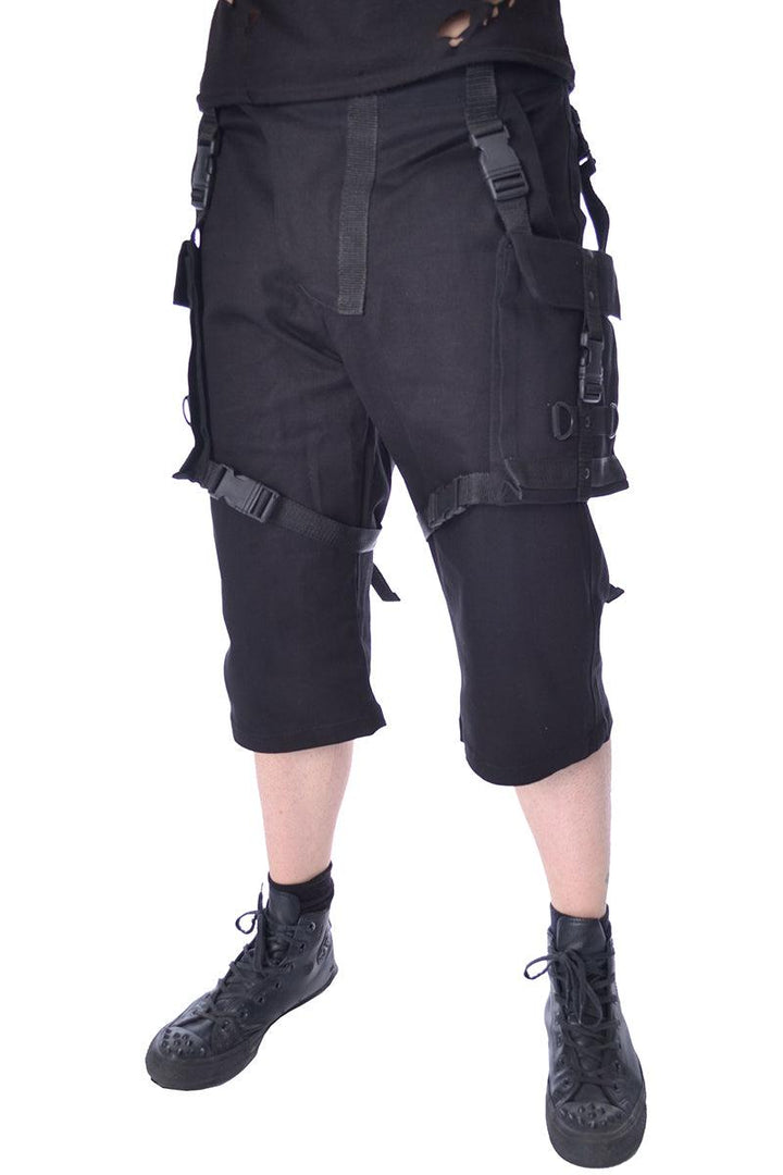 Chemical Black Danger Shorts - mens pants - VampireFreaks - Poizen Industries