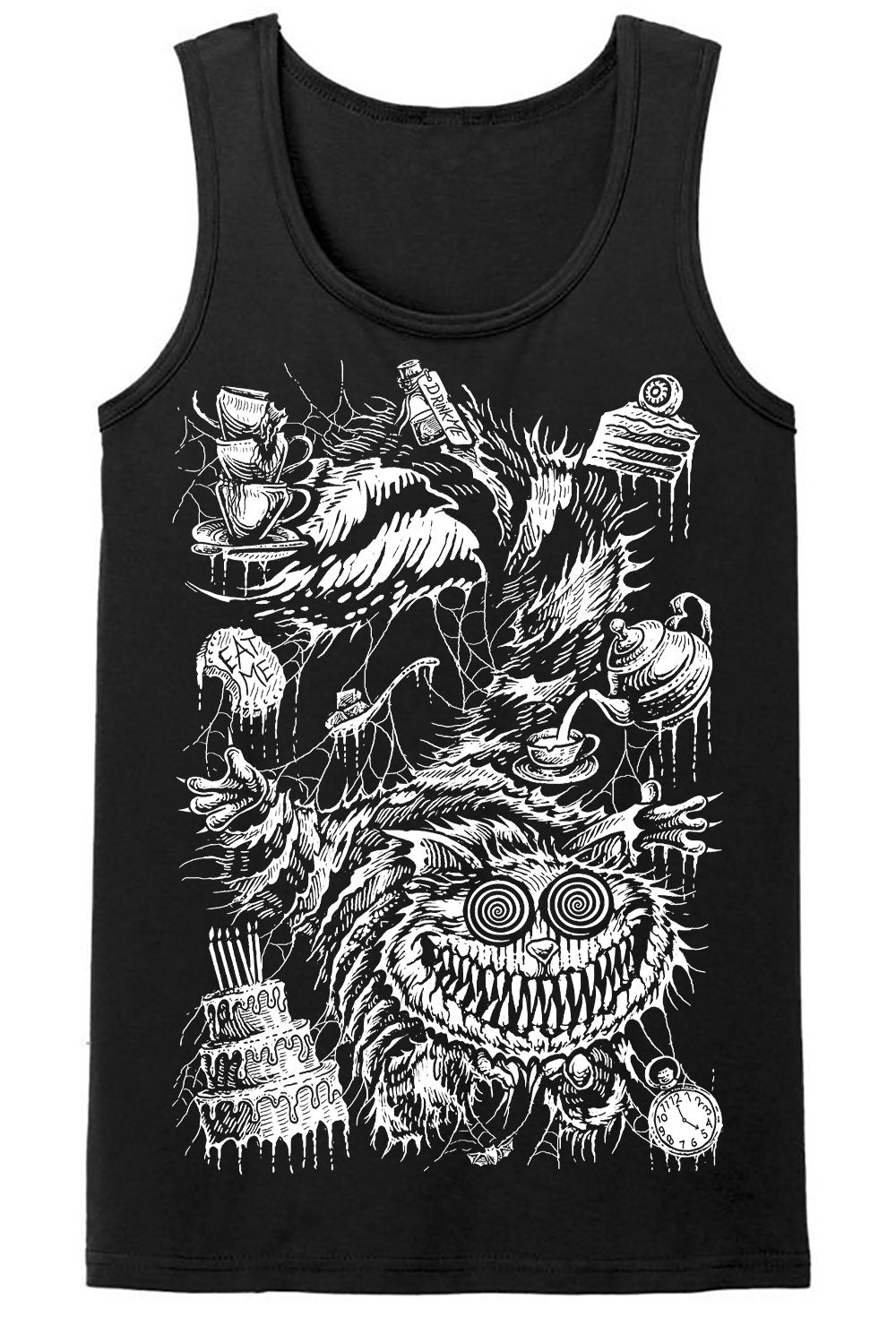 dark alice in wonderland tank top
