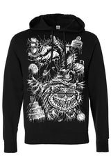 spooky mad tea party alice in wonderland hoodie jacket