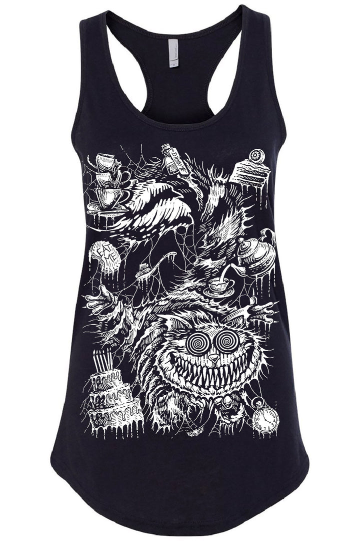 weird gothic cheshire cat tank top by vampirefreaks