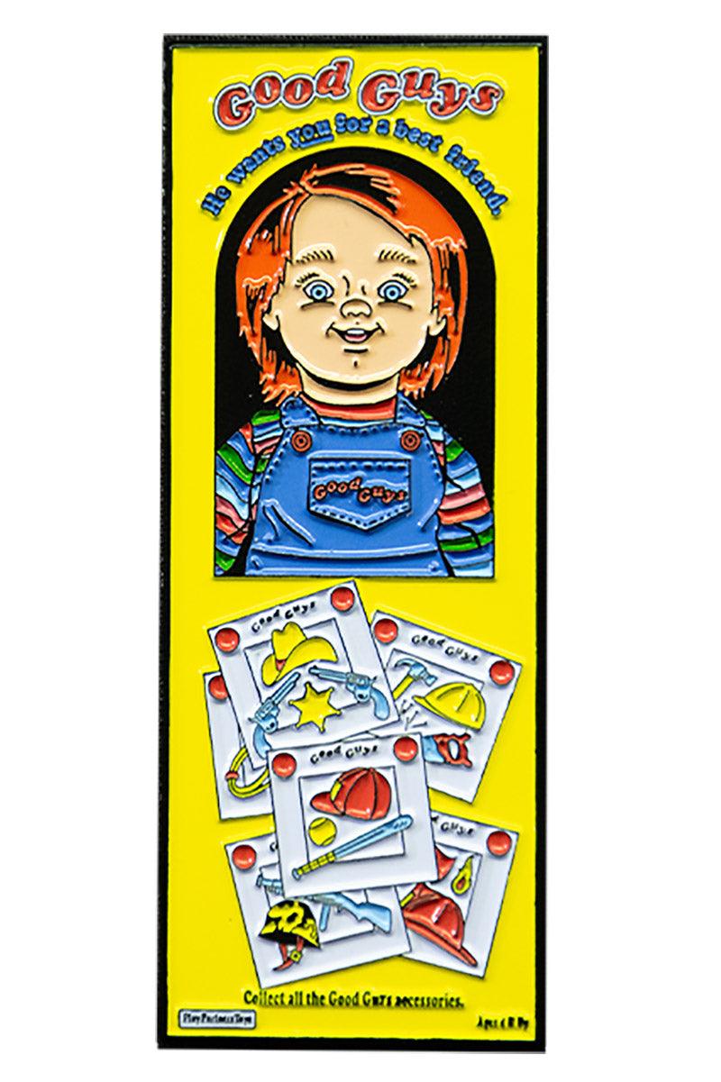 Child's Play 2 - Good Guys Box Enamel Pin - pins & patches - VampireFreaks - Trick or Treat Studios