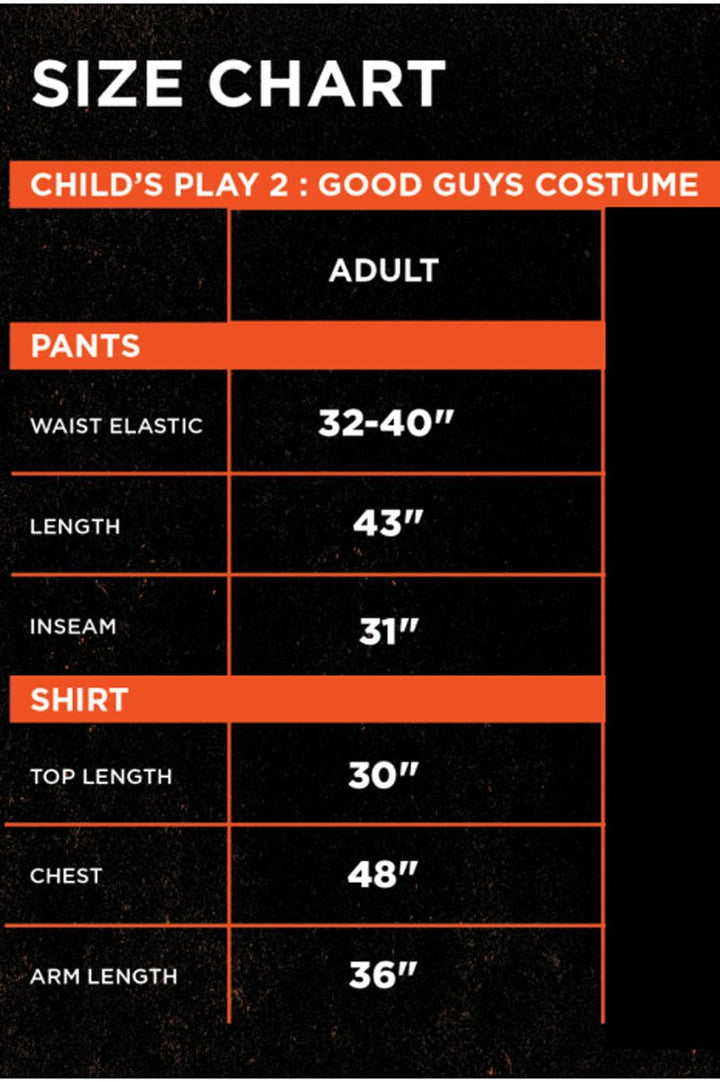 Child's Play - Good Guy Costume [Adult] - toys - VampireFreaks - Trick or Treat Studios