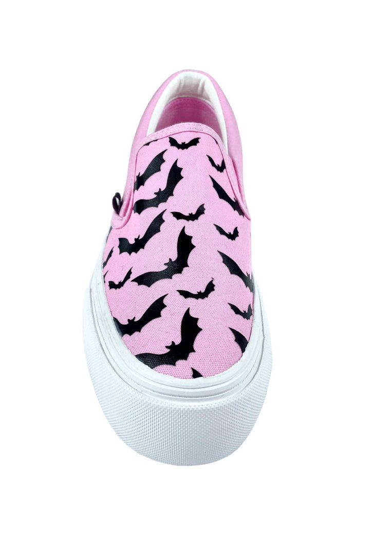 Chill Bat Platform Sneakers [PINK/BLACK] - womens shoes - VampireFreaks - YRU