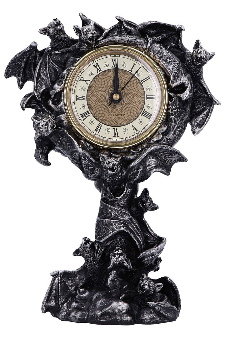 Chiroptera Time Bat Clock - housewares - VampireFreaks - Nemesis Now