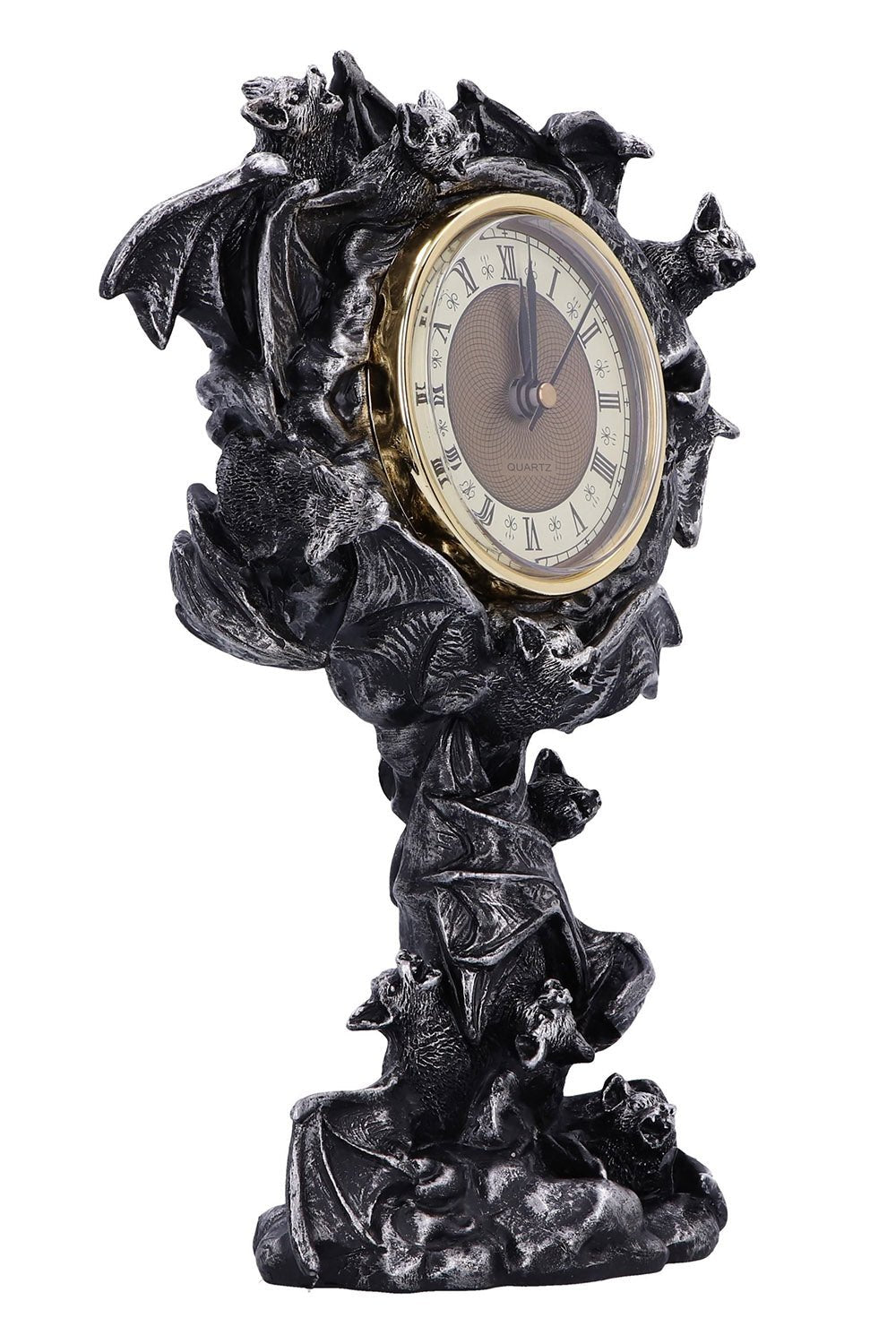 Chiroptera Time Bat Clock - housewares - VampireFreaks - Nemesis Now