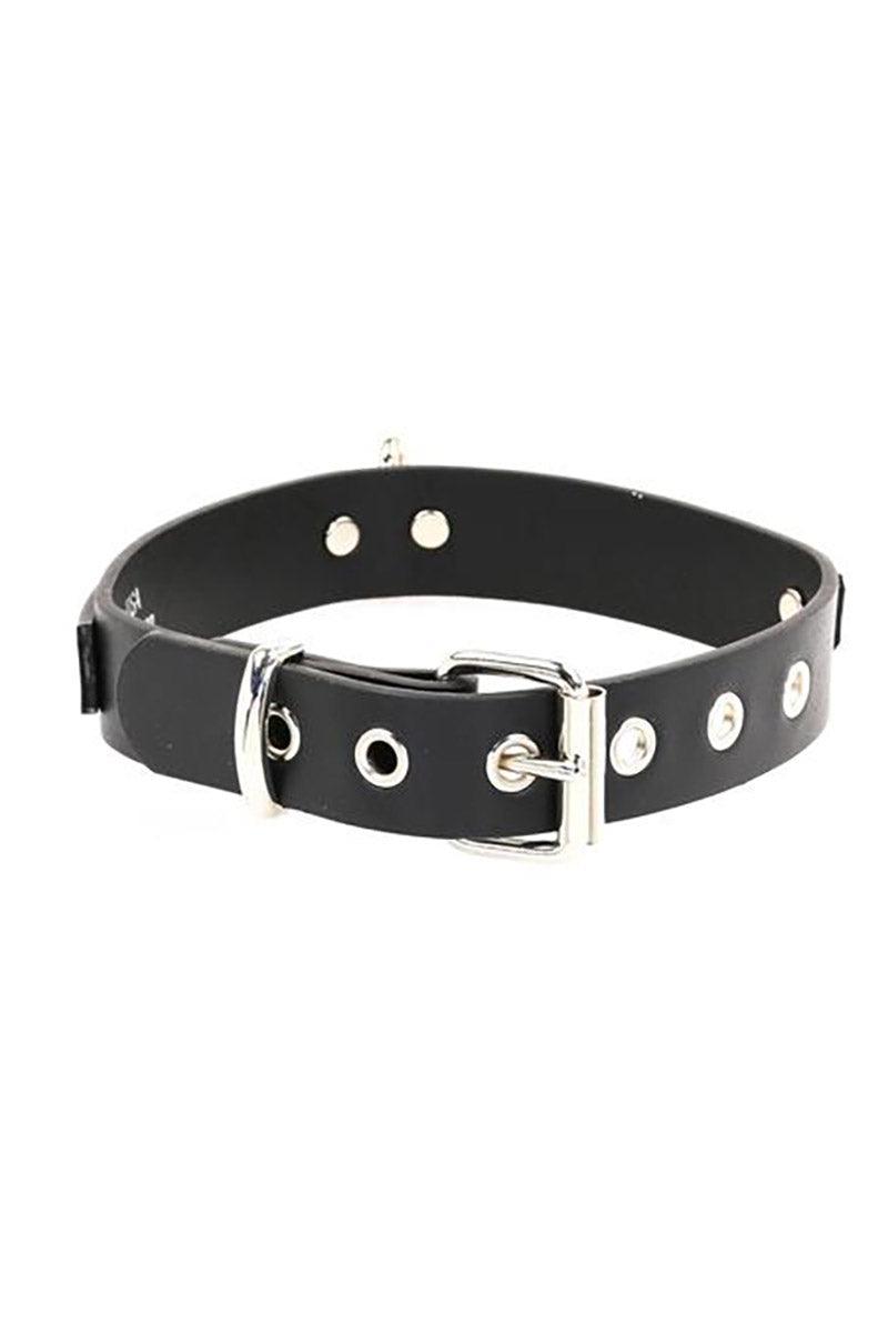 Choked Up Over U Choker [Black Leather] - chokers - VampireFreaks - Funk Plus