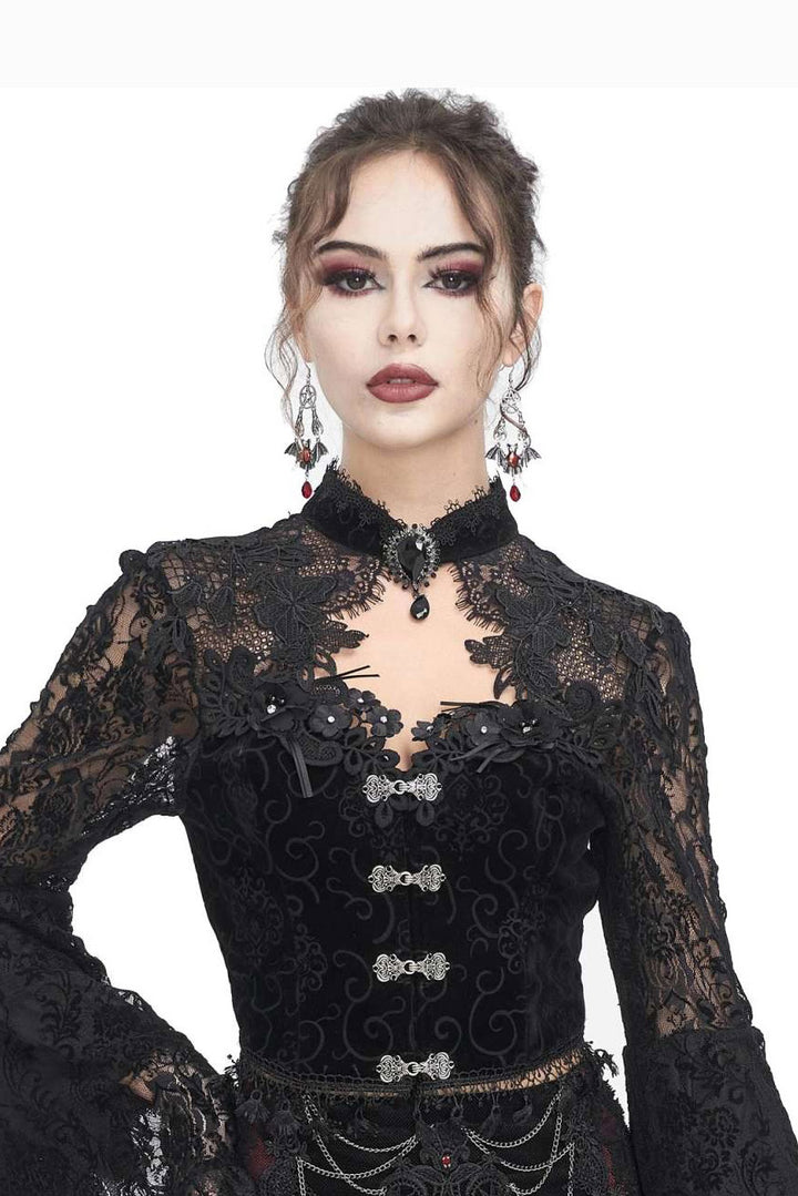 ornate gothic top with tassels