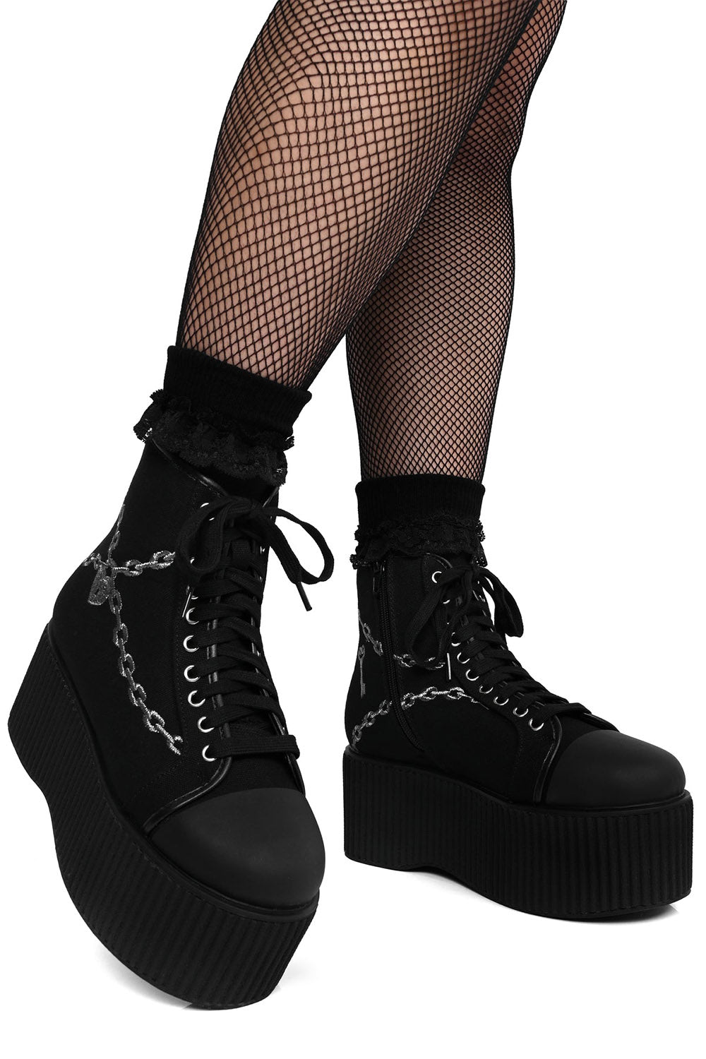 tall emo platform sneaker shoes
