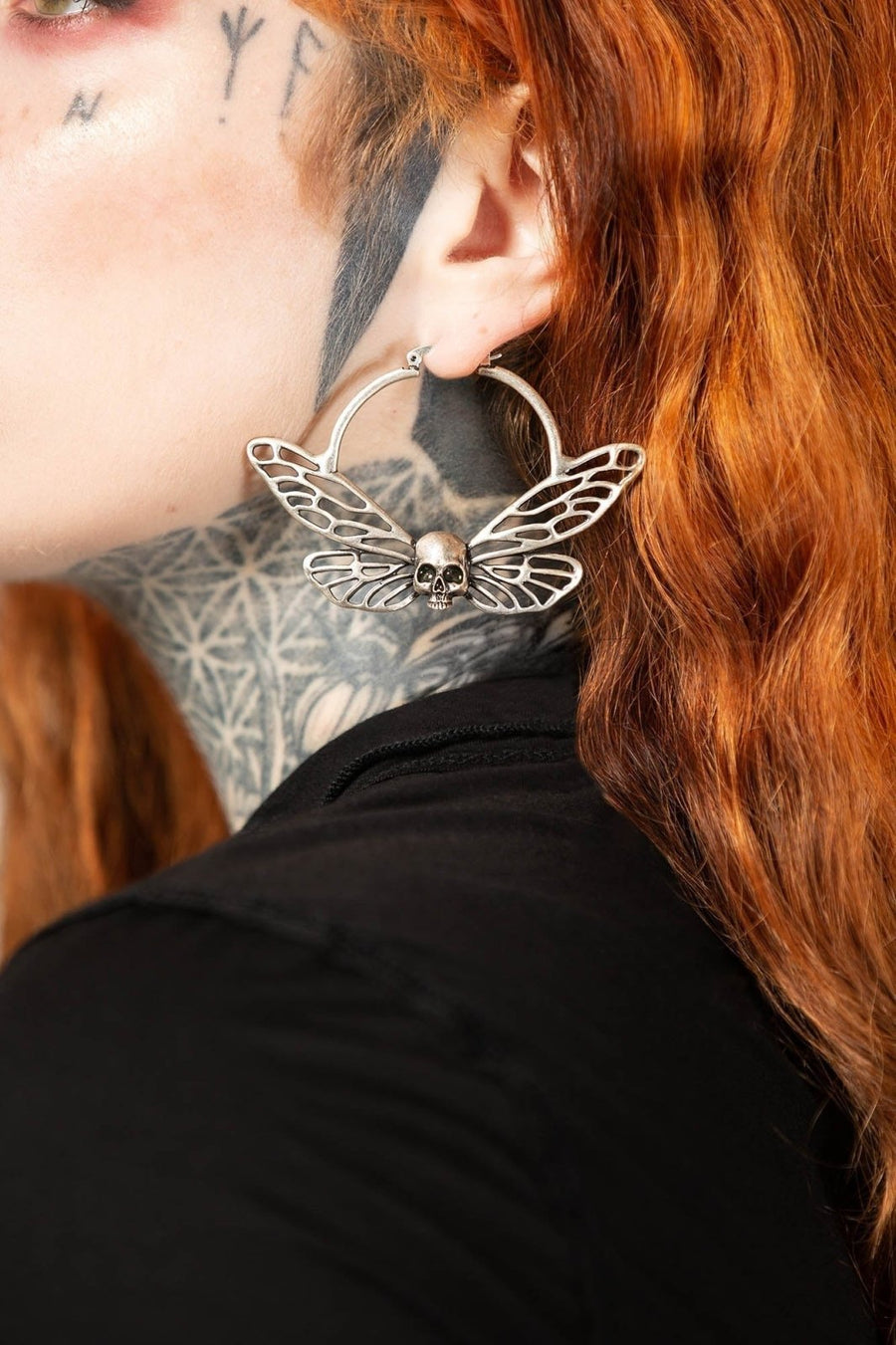 Cicada Curse Earrings [SILVER] - jewelry - VampireFreaks - Killstar