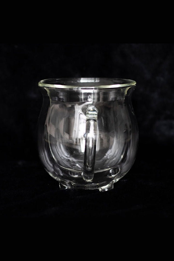 Clear Doubled Walled Glass Cauldron Mug - housewares - VampireFreaks - Something Different