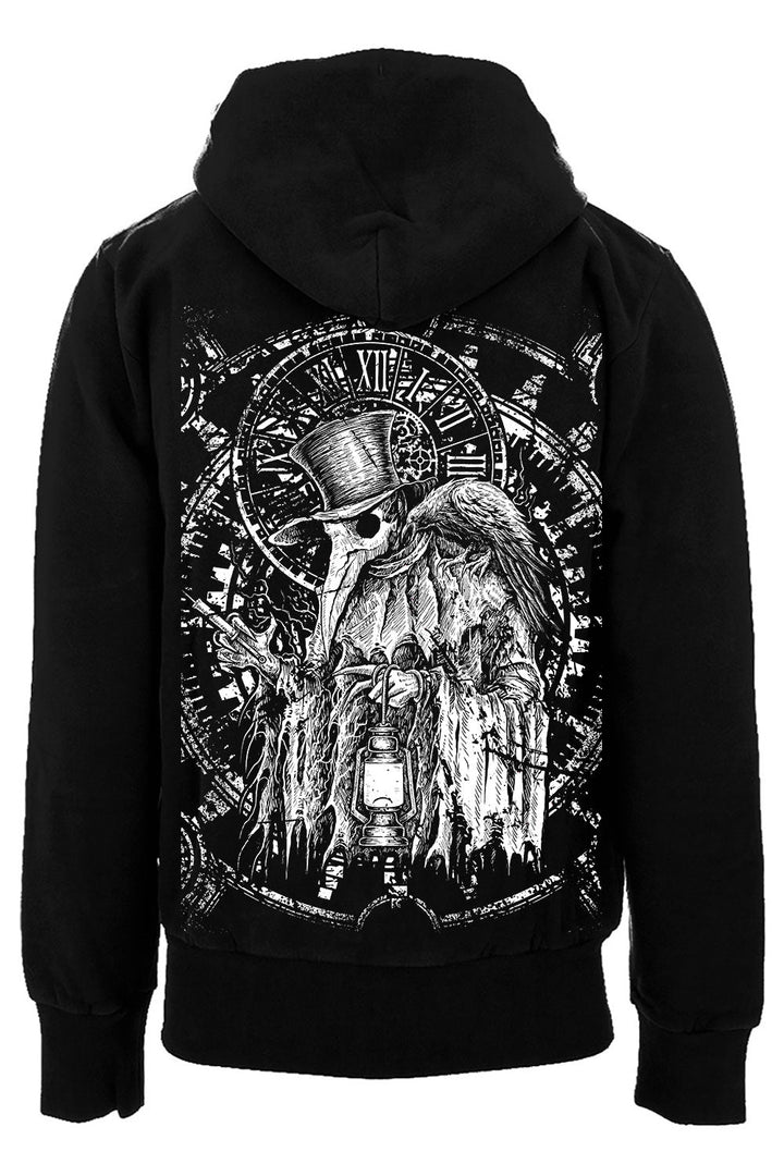 Clockwork Plague Doctor Hoodie [Zipper or Pullover] - mens outerwear - VampireFreaks - VampireFreaks