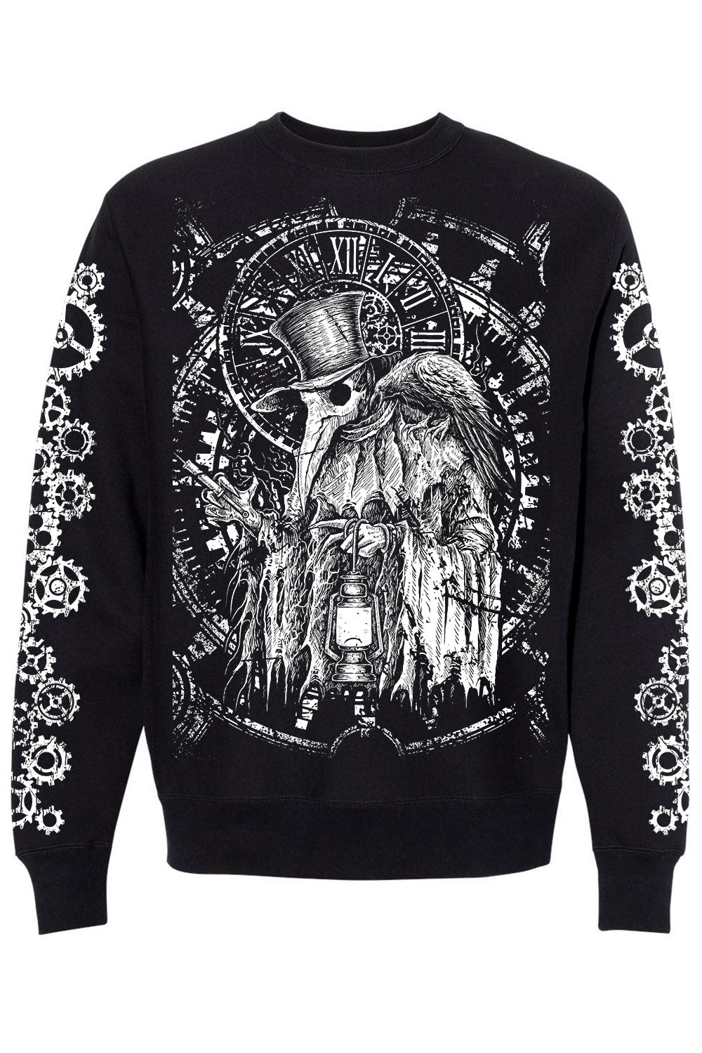 Clockwork Plague Doctor Sweatshirt - mens outerwear - VampireFreaks - VampireFreaks