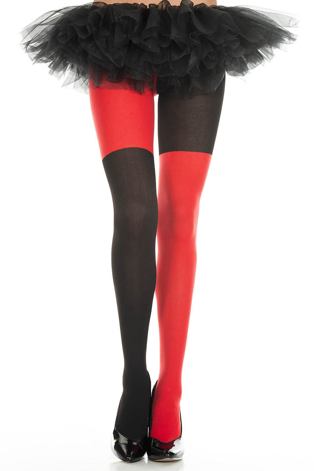 Mismatched Tights [RED/BLACK]