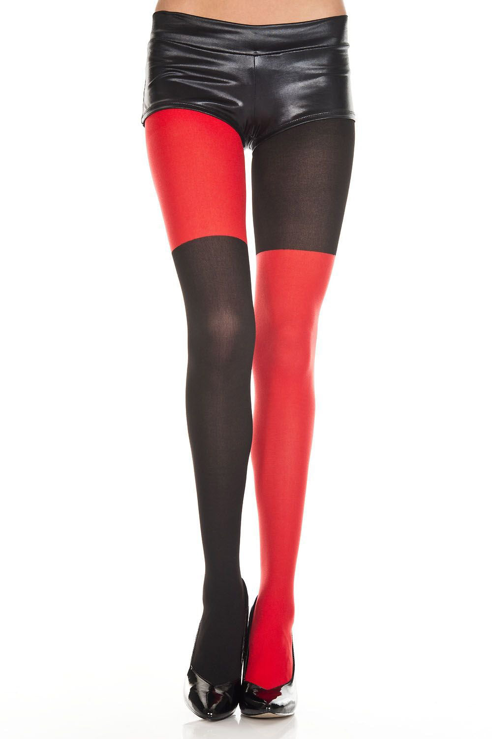 Mismatched Tights [RED/BLACK]