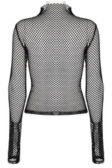 Club Creature Fishnet Top [BLACK] - womens tops - VampireFreaks - Punk Rave