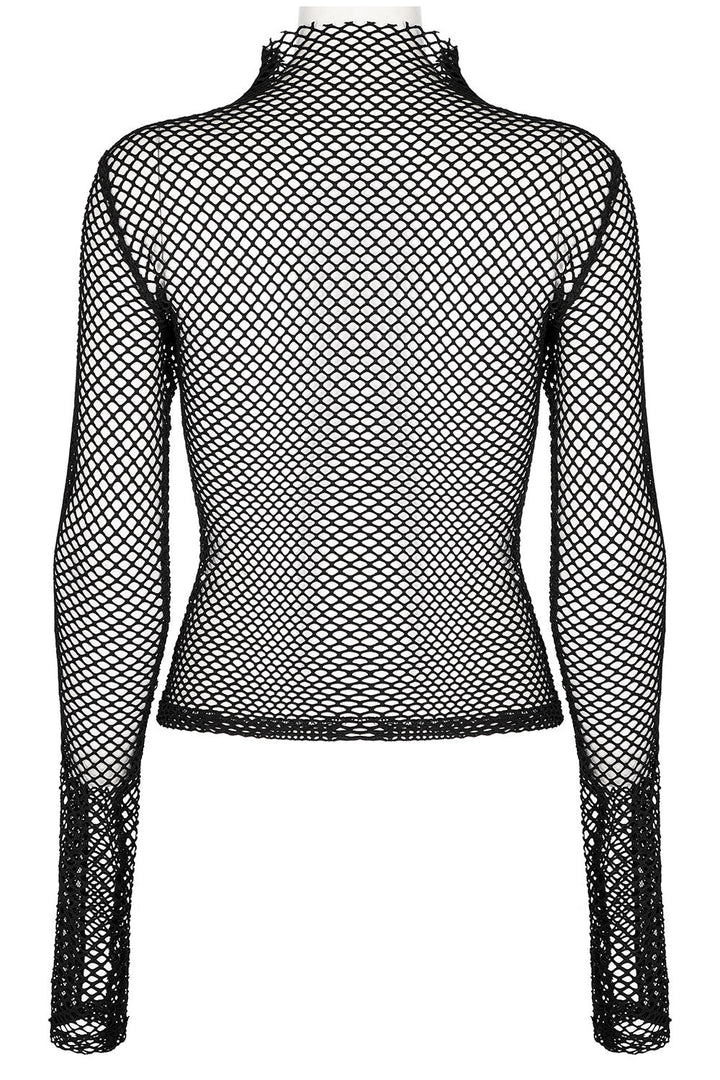 Club Creature Fishnet Top [BLACK] - womens tops - VampireFreaks - Punk Rave