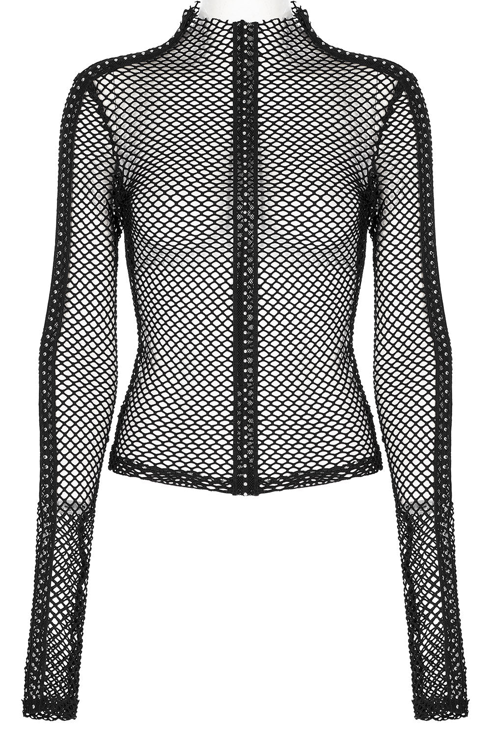 Club Creature Fishnet Top BLACK VampireFreaks