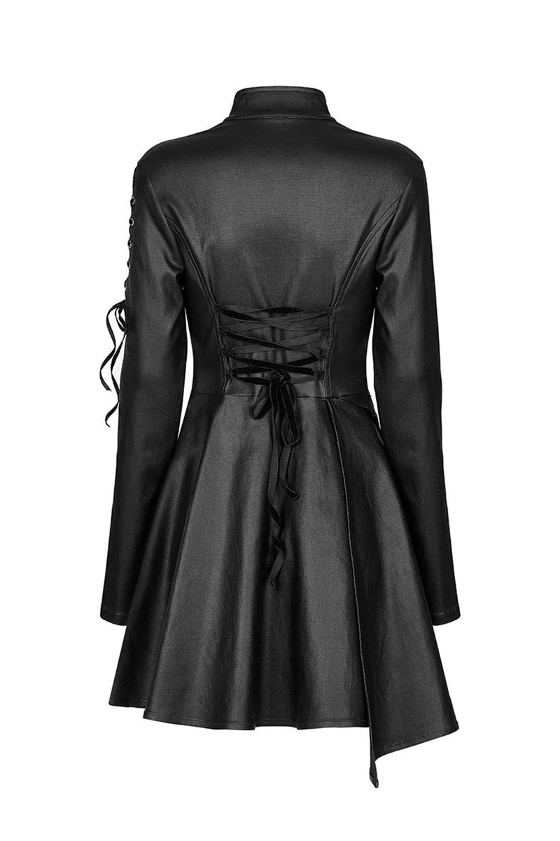 Club Creepture Leather Dress - dresses - VampireFreaks - Punk Rave