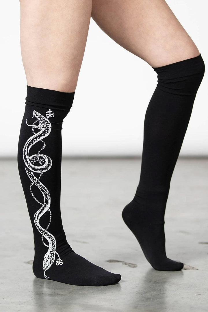 Cobra Maiden Stockings - socks & stockings - VampireFreaks - Killstar