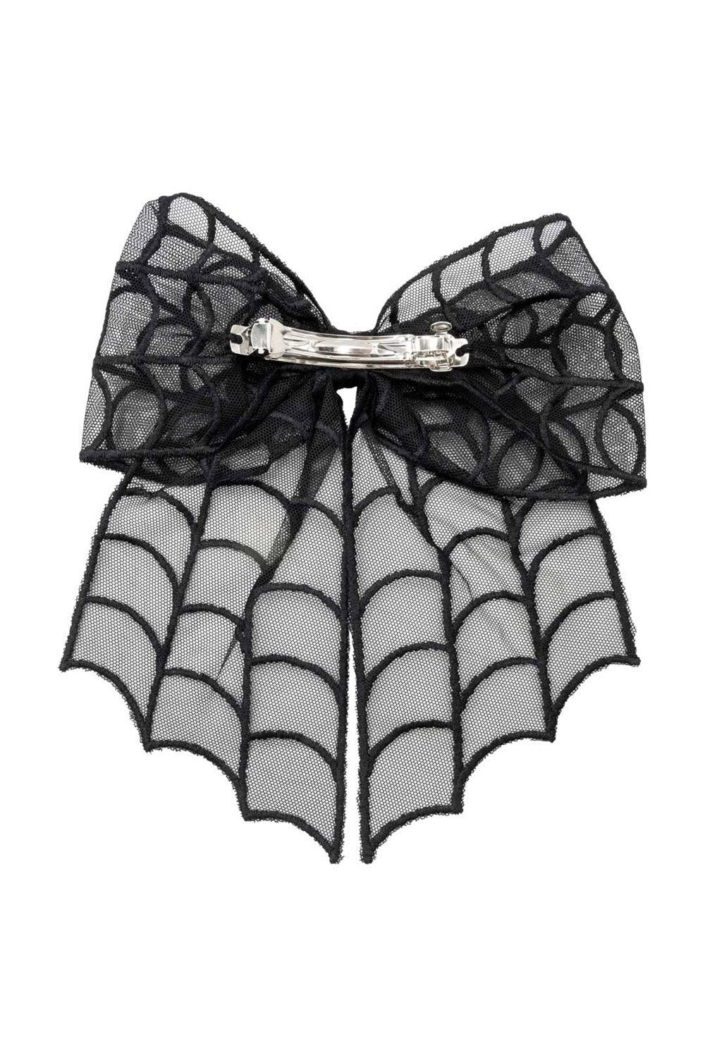 Spiderweb Lace Hair Bow